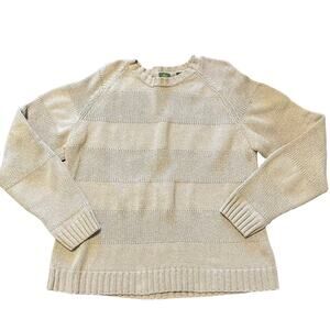 Timberland Men’s 100% Cotton Cream Knit Sweater Size XL